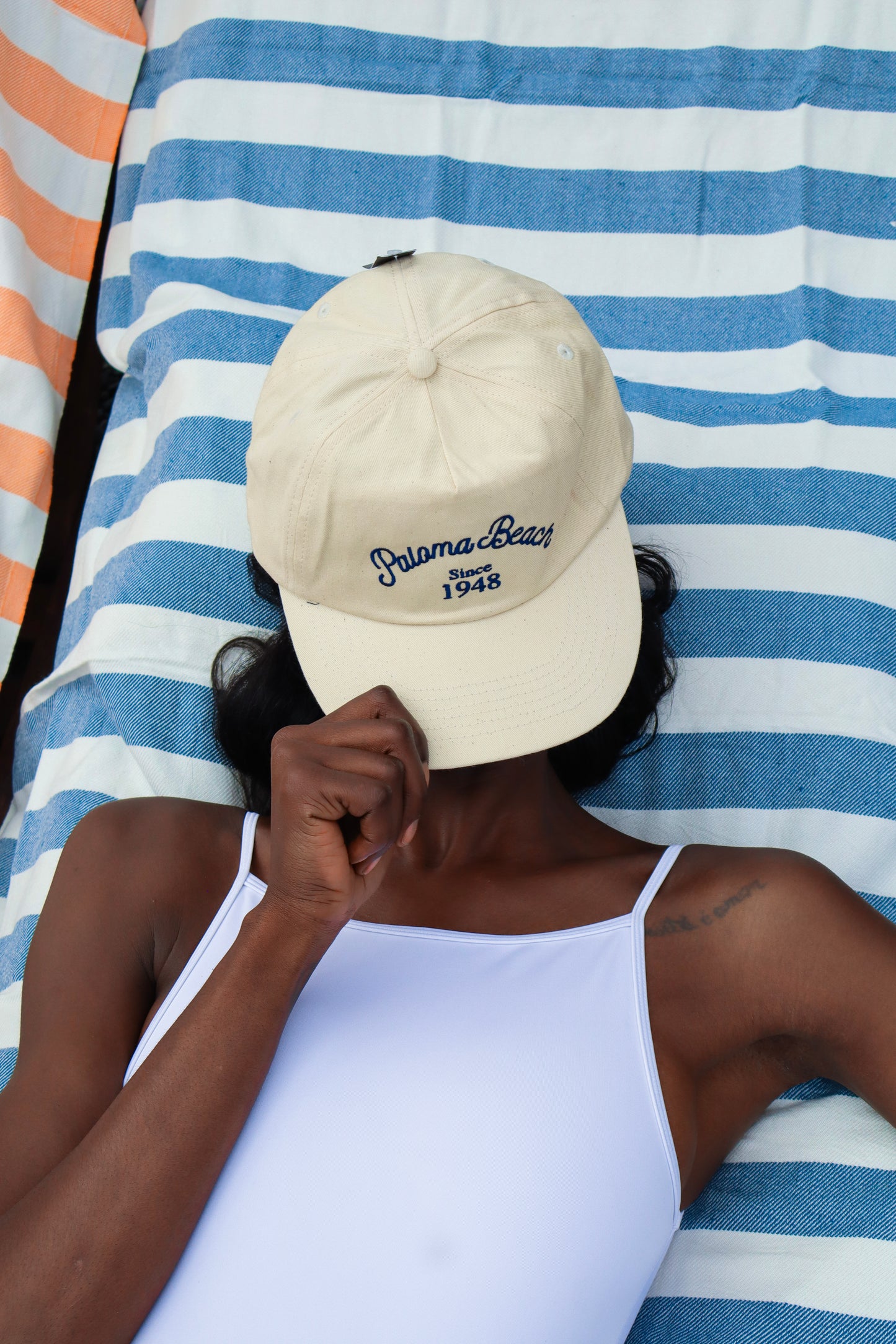 Casquette beige Paloma Beach