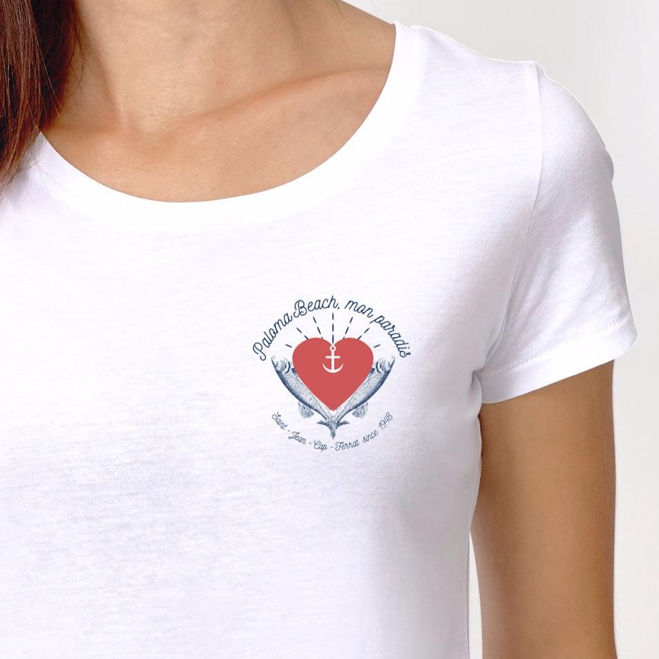 T-shirt Coeur Femme